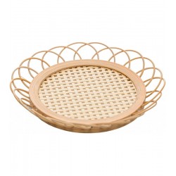 Porta Copos11cm x 1,5cm Tramato Natural Rattan 